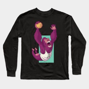 Basketball Gorilla Long Sleeve T-Shirt
